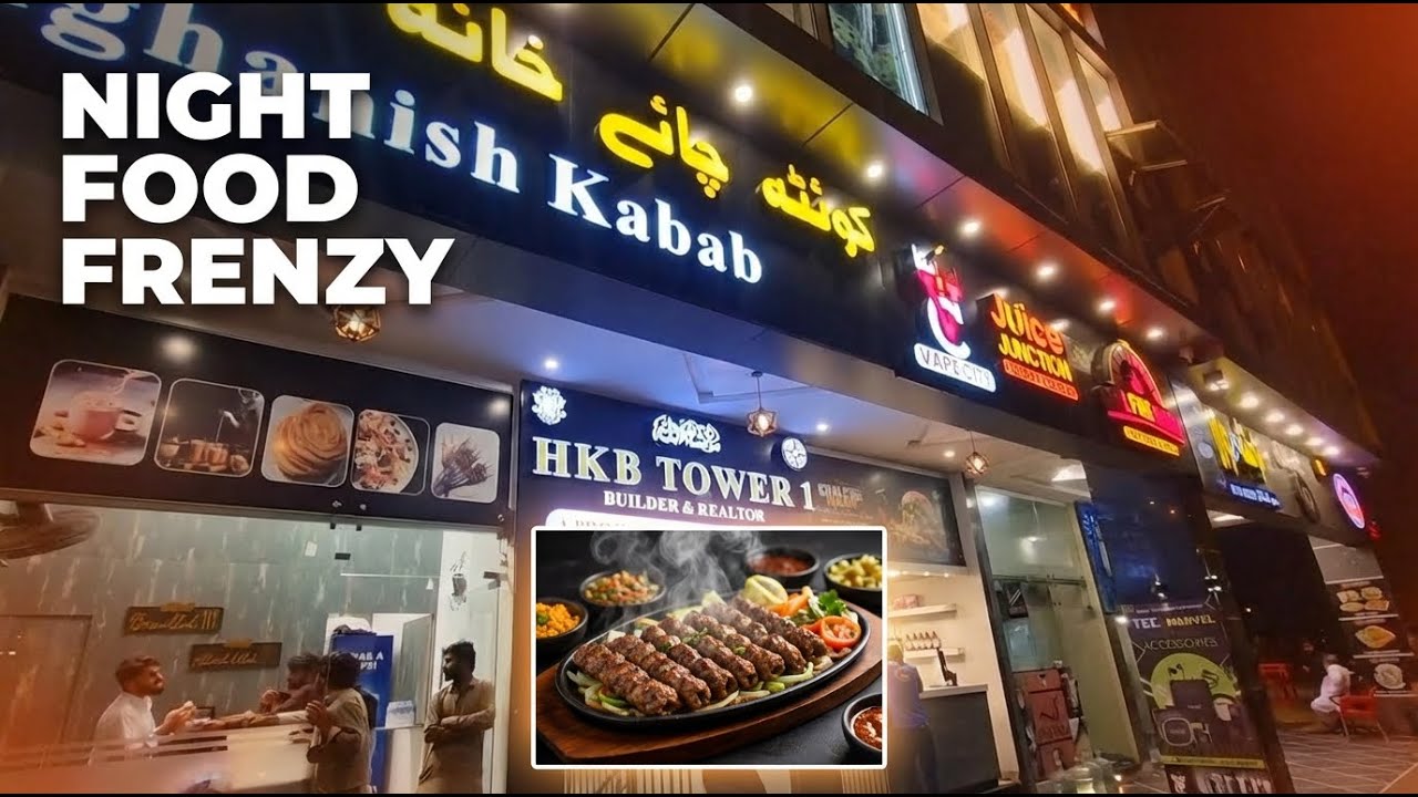 The Food Street of Bahria Town Karachi is INSANE! | HaiderX Vlogs