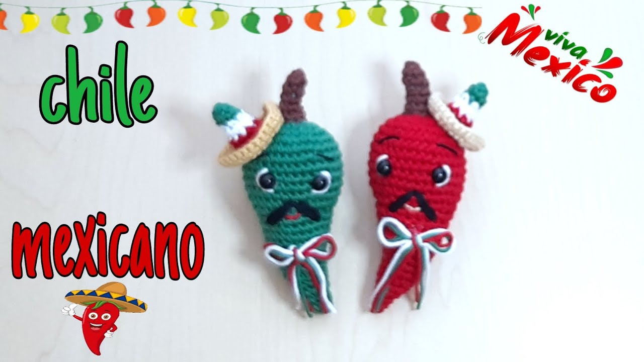 🌶 🇲🇽 CHILE MEXICANO AMIGURUMI / TUTORIAL PASO A PASO 🇲🇽 🌶