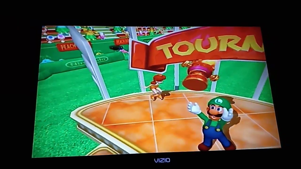Mario Power Tennis (Nintendo Wii) - Daisy Trophy Celebration (4:3)