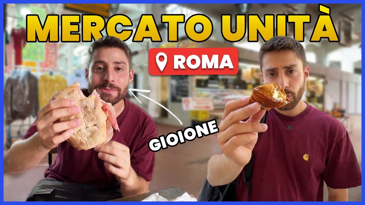 COSA SI MANGIA al MERCATO DELL'UNITÀ a ROMA  | PRATTQUELLO