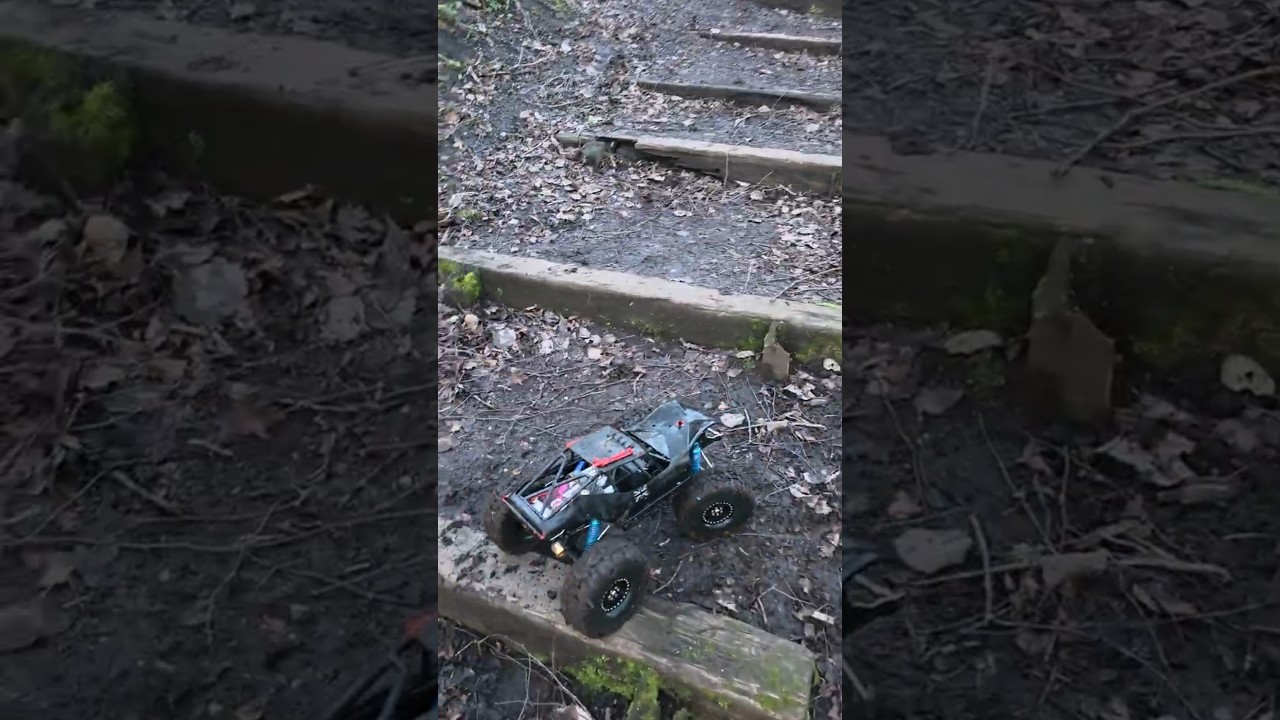 4x4 rc rock bouncer crawler rc takes the forest steps
