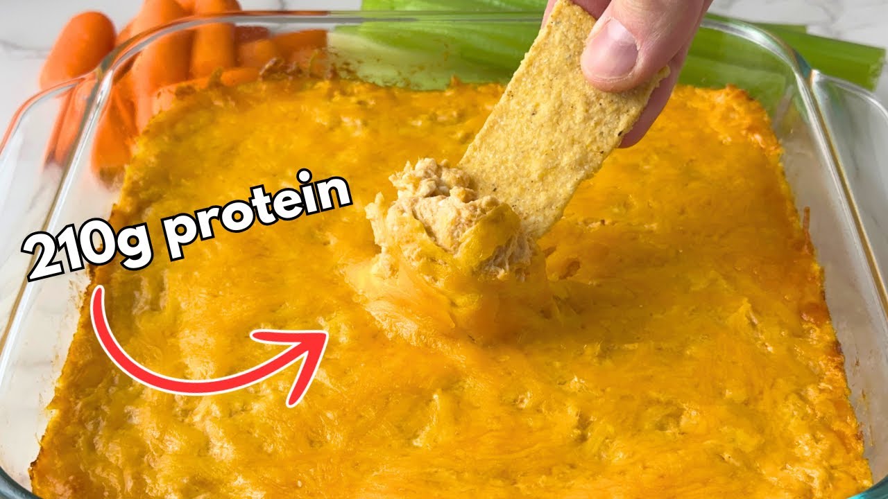 High Protein Buffalo Chicken Dip