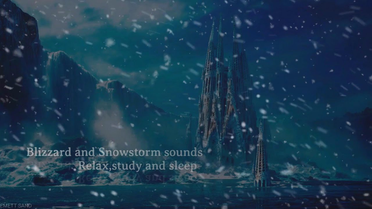 ❄️Insomnia Remedy , Snowstorm and Blizzard Sounds  in the deep north