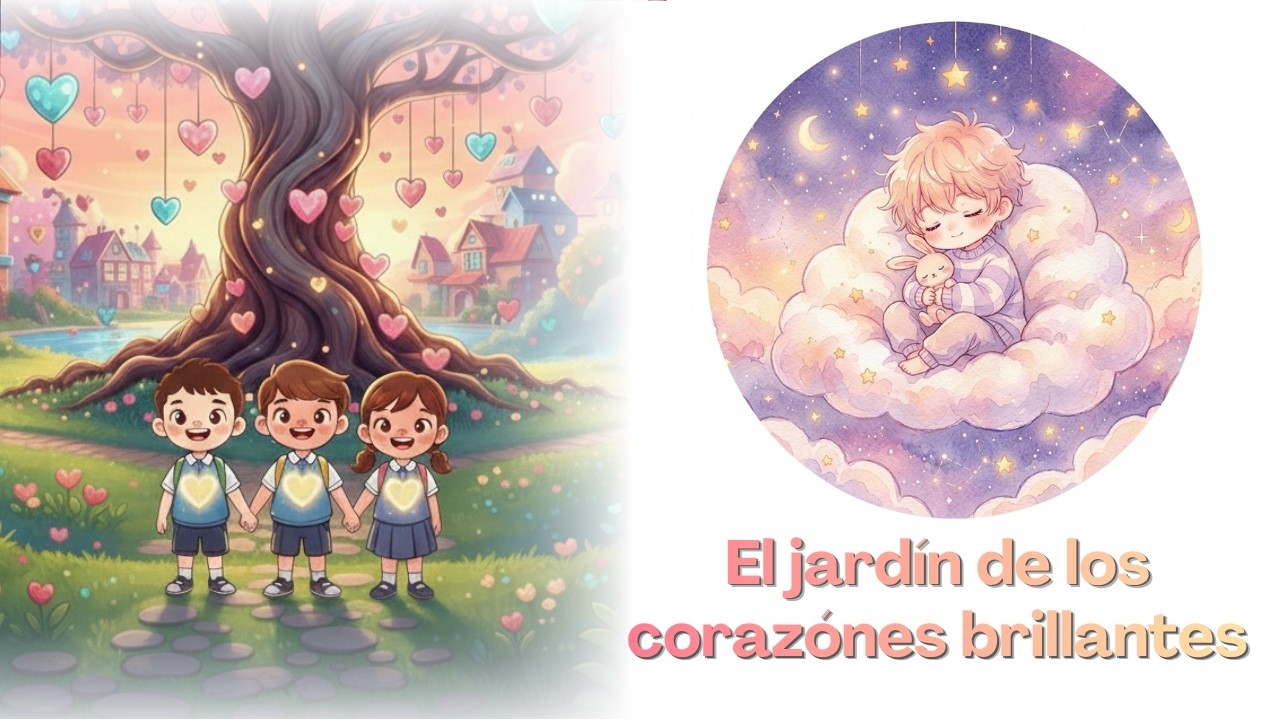 El jardín de los corazones brillantes / cuentos para niños soñadores