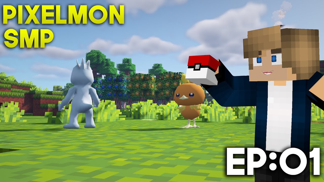 Серия Ultimate Pixelmon Survival: Эпизод 1 - Начинаем наше приключение!