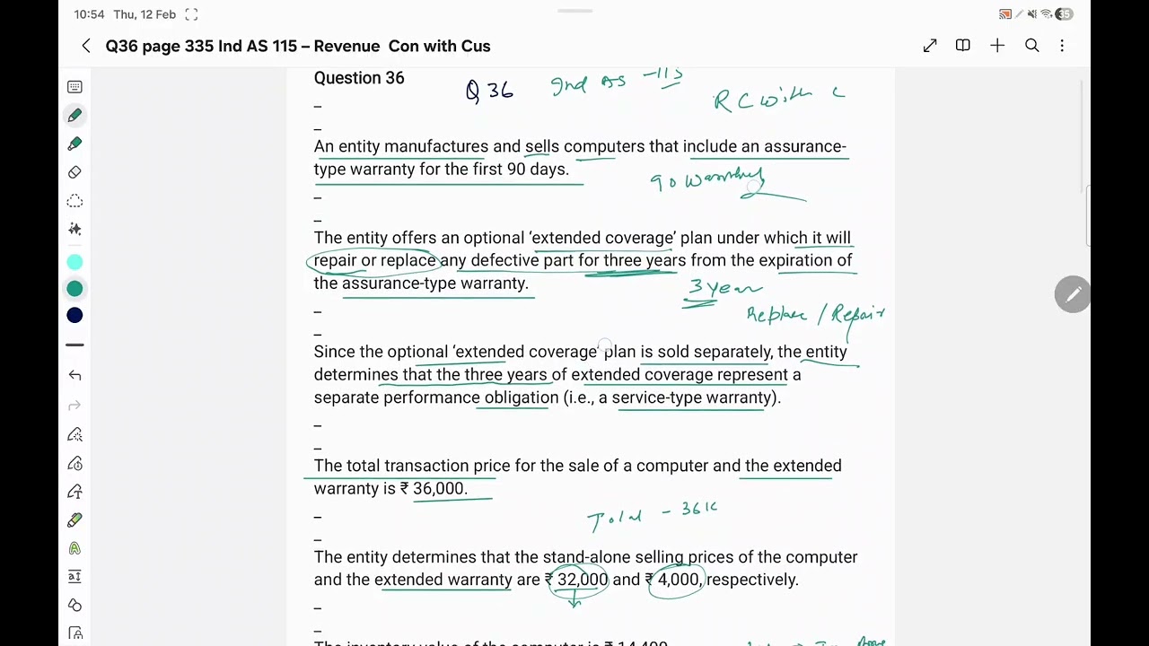 Ind AS 115 – Revenue  Con with Customer only question