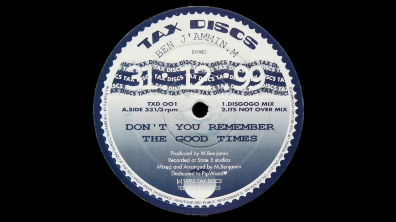 Ben Jammin' M - Don't You Remember The Good Times (It's Not Over Mix)