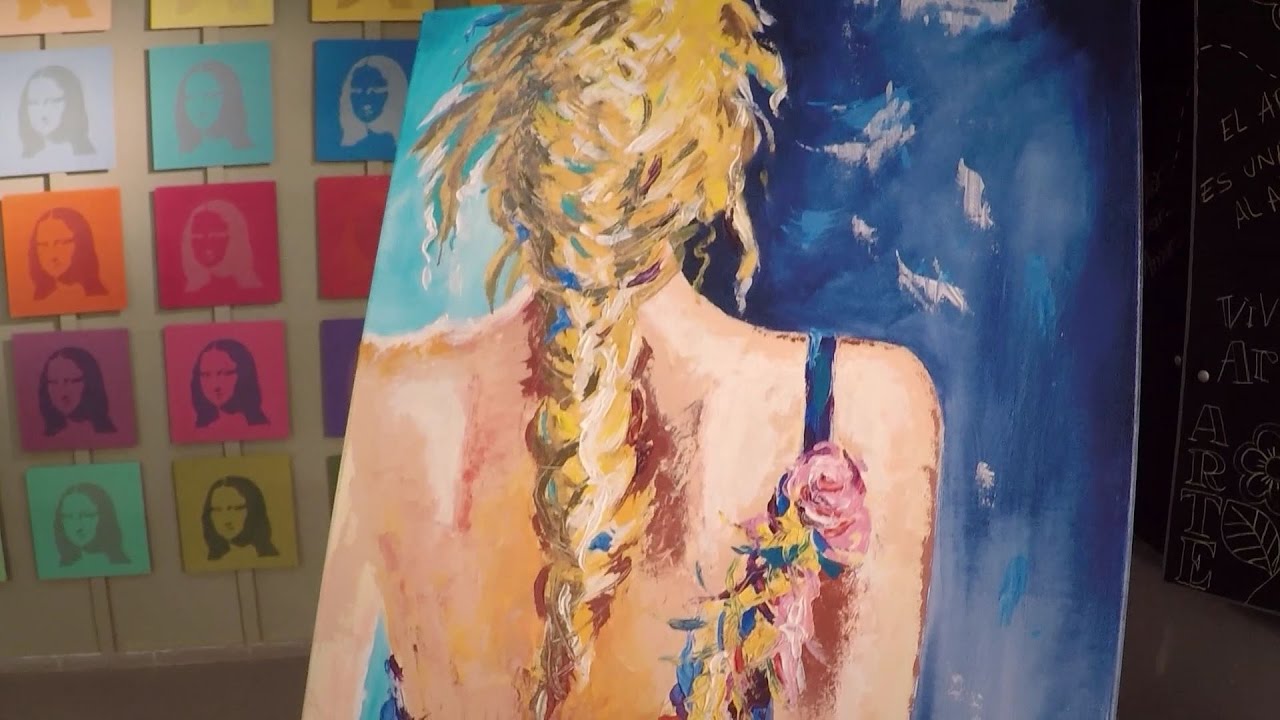 🖼 Técnica: Pintura de caballete con Espatulas AD