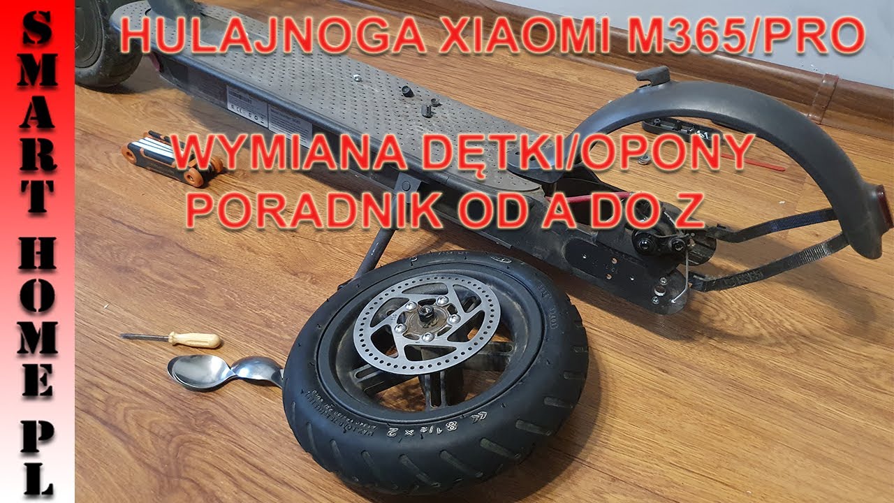 HULAJNOGA XIAOMI M365/PRO-WYMIANA DĘTKI I OPONY PORADNIK ENG SUBTITLES