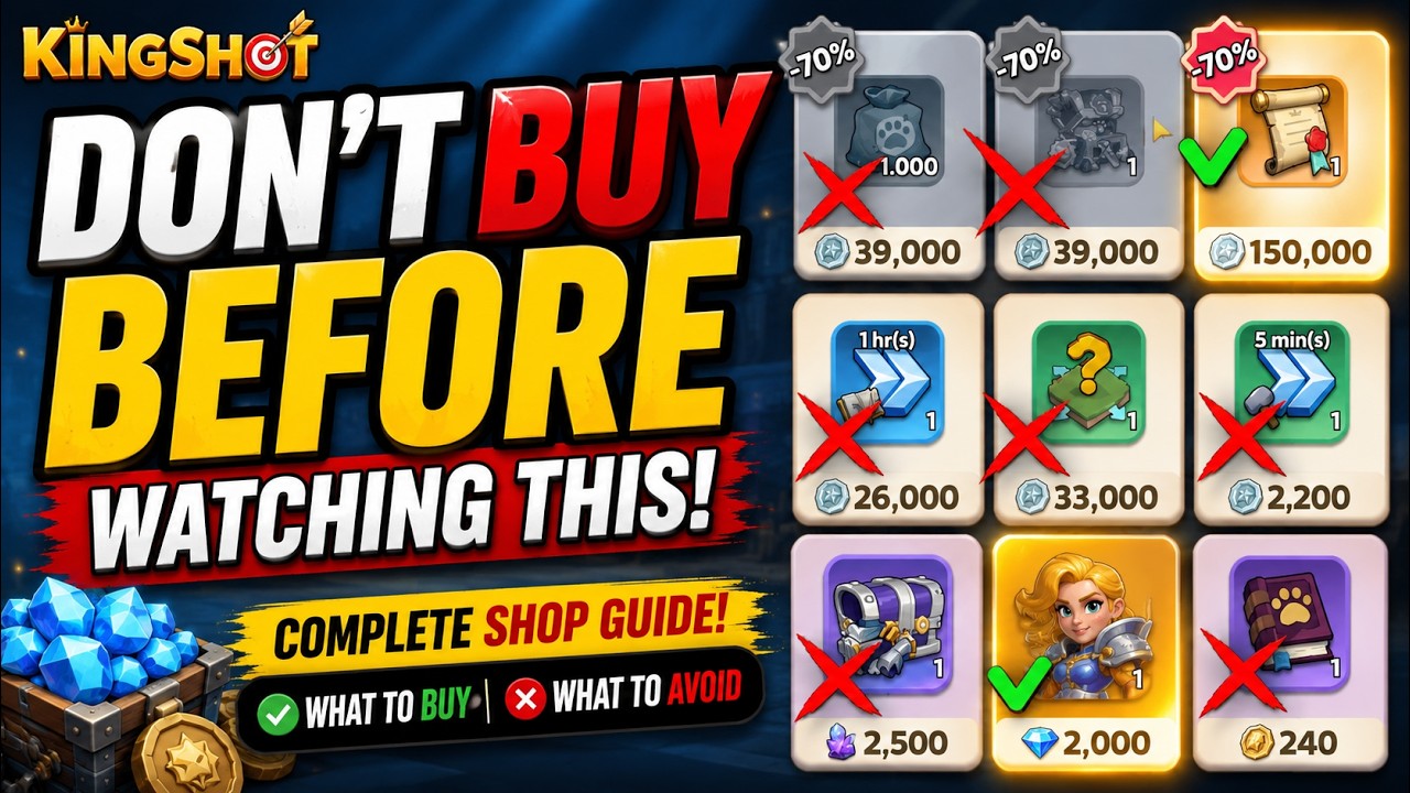 DON'T BUY WRONG ITEMS! Kingshot Complete Shop Breakdown
