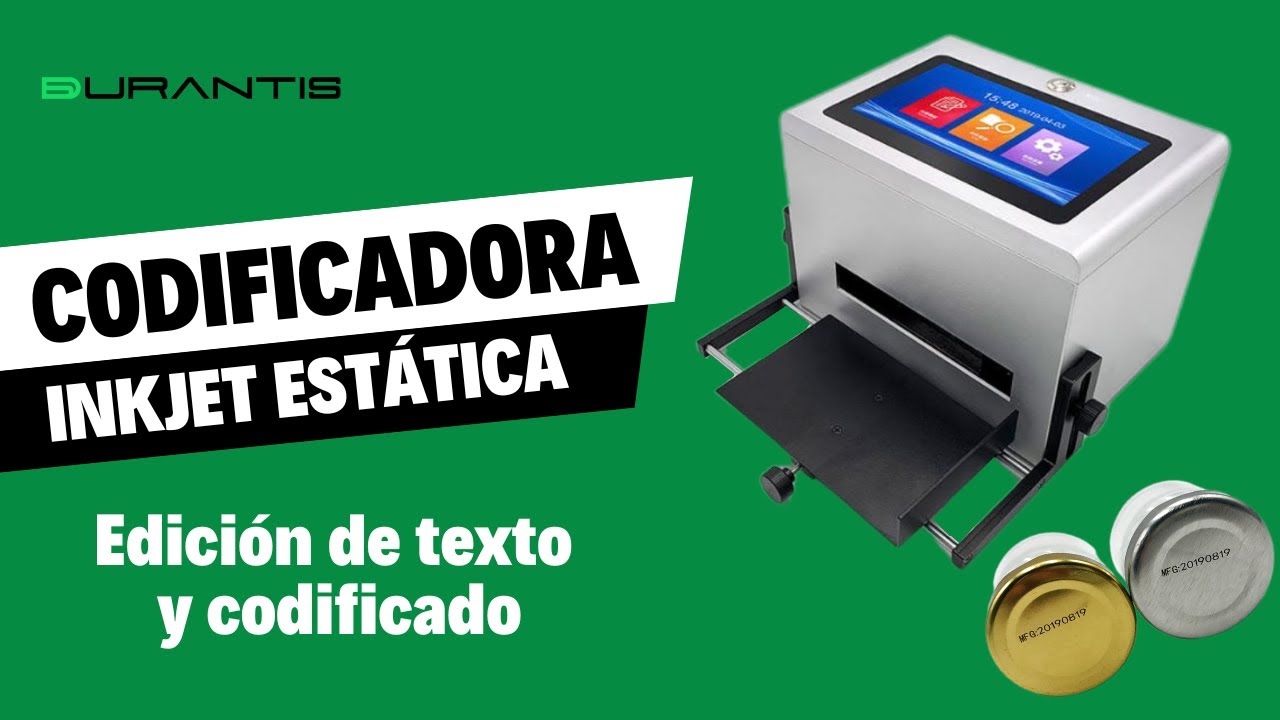 Codificadora inkjet est&aacute;tica