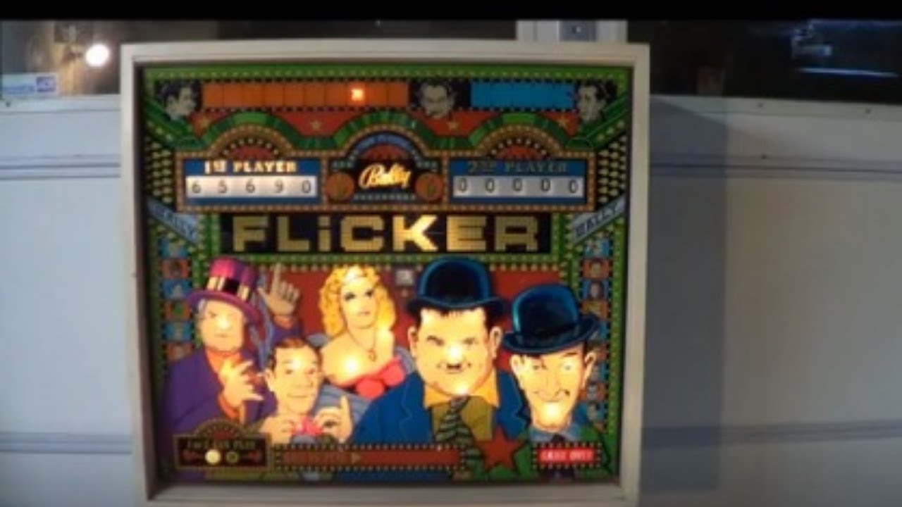 FLICKER PINBALL MACHINE - BY BALLY 1975