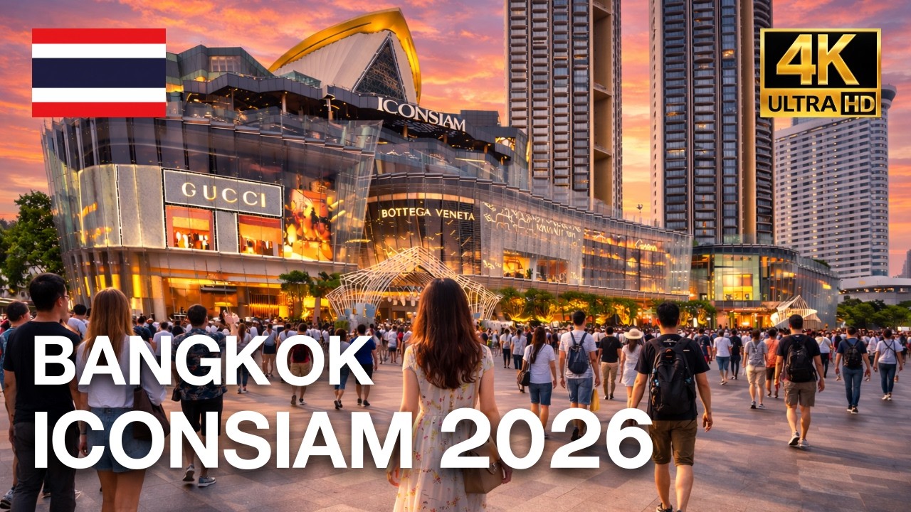 🇹🇭 4K HDR | Walking through the most luxurious Beautiful shopping mall in Asia | ICONSIAM 2026