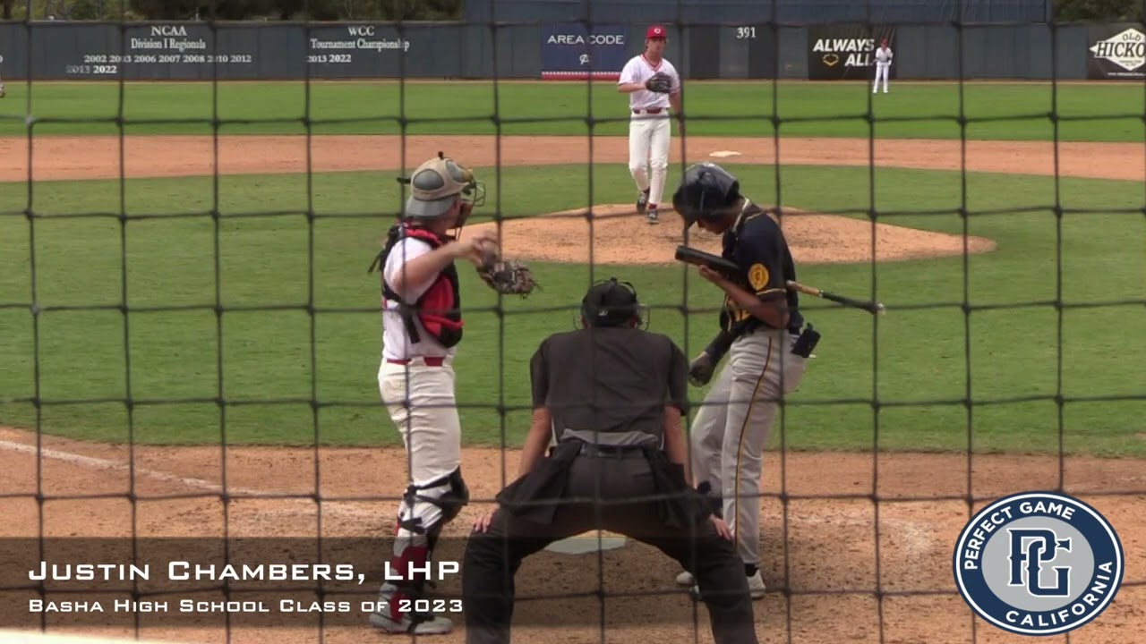 Justin Chambers Prospect Video, LHP, Basha High School Clas of 2023 Full Outing, Area Code Games