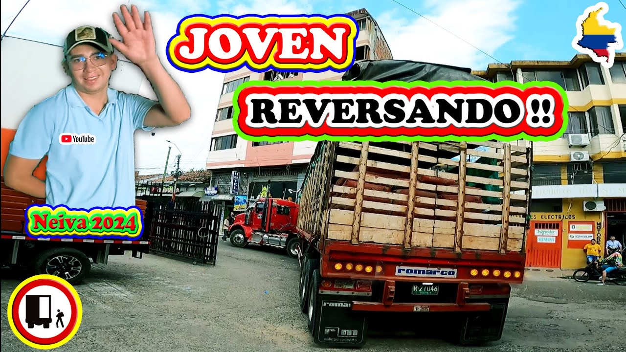 JOVEN REVERSANDO !! #conductores #tractomulas #transportedecarga