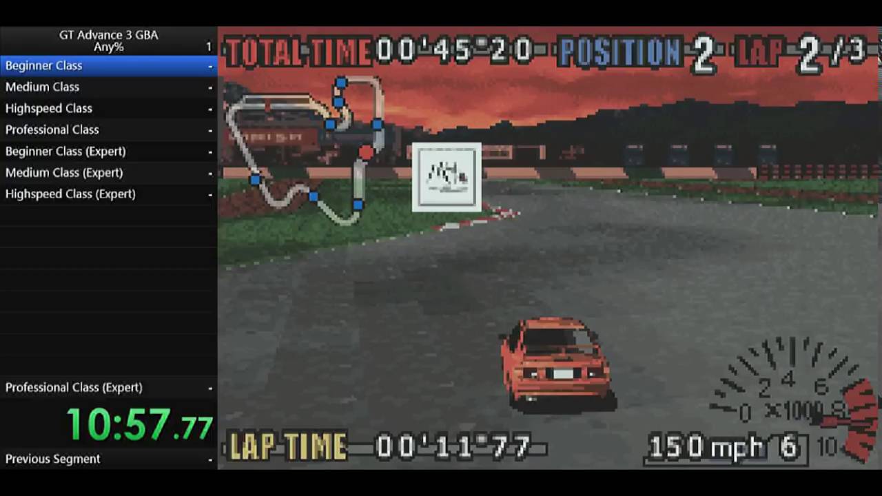 Speedrun GT Advance 3 GBA Any % - 2h 34m 55s