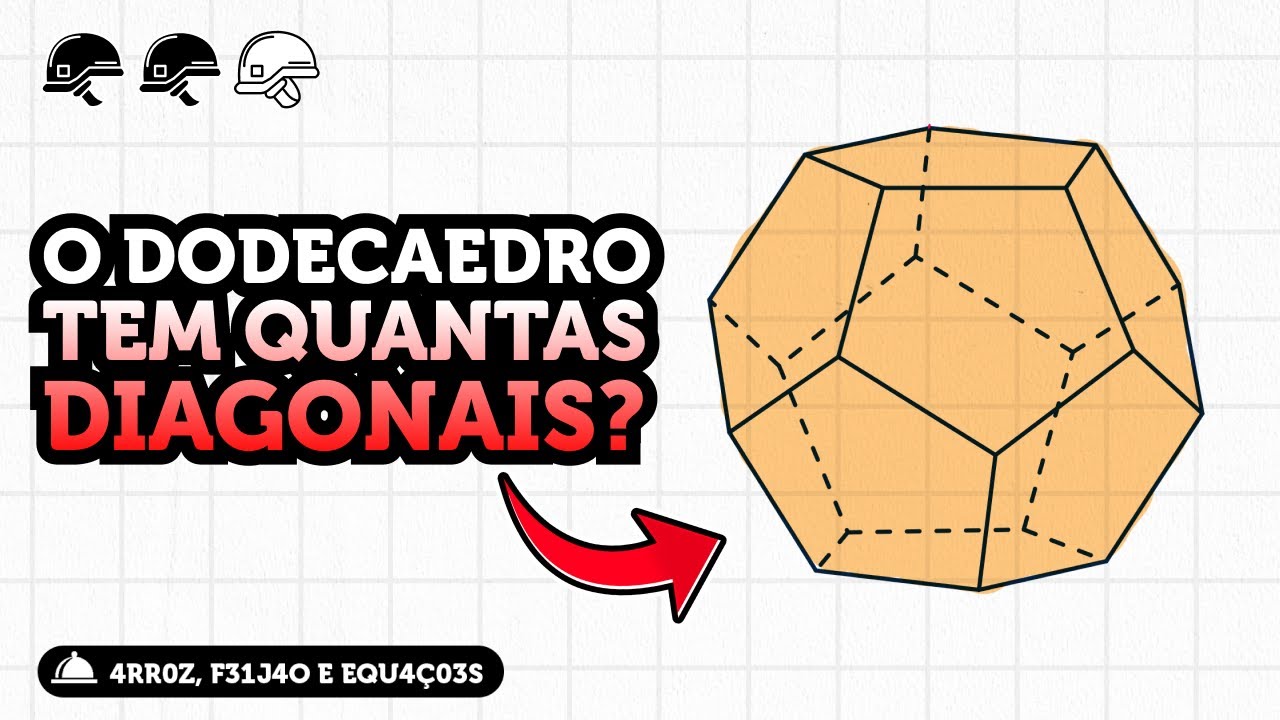 DESAFIO EsPCEX - Diagonais de um DODECAEDRO