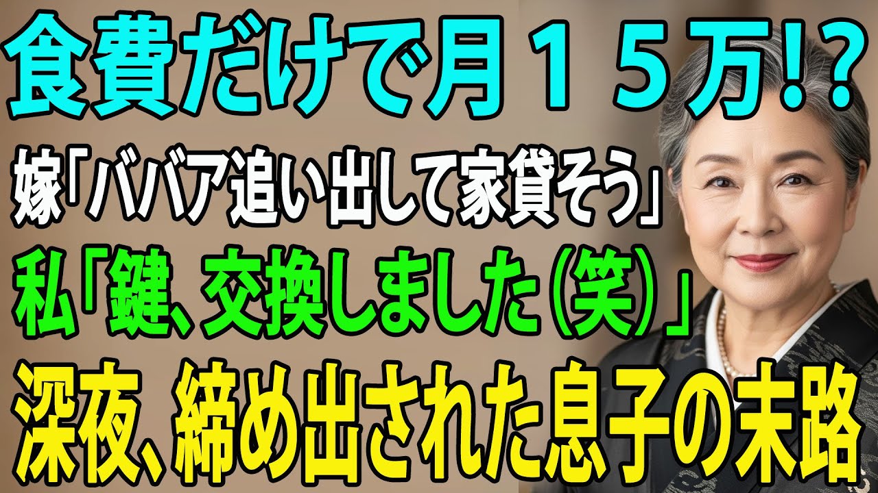「実家は無料ホテルじゃない！」週末、勝手に押しかける息子夫婦「早く施設に入れて家賃収入を得ようｗ」→ 家の鍵を勝手に変えて温泉旅行に行った結果、深夜に震える声で電話が…【シニアライフ】