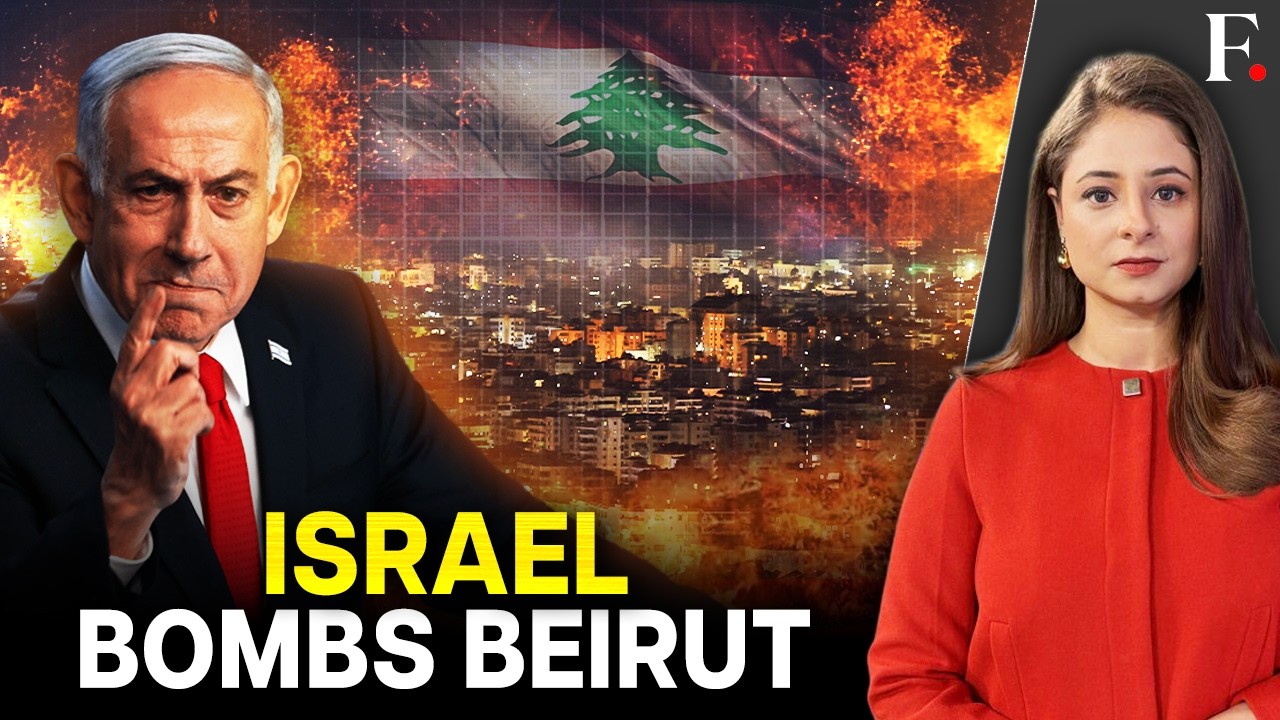 Israel Strikes Beirut After Hezbollah Rocket Firings As US-Iran War Escalates | Firstpost Live