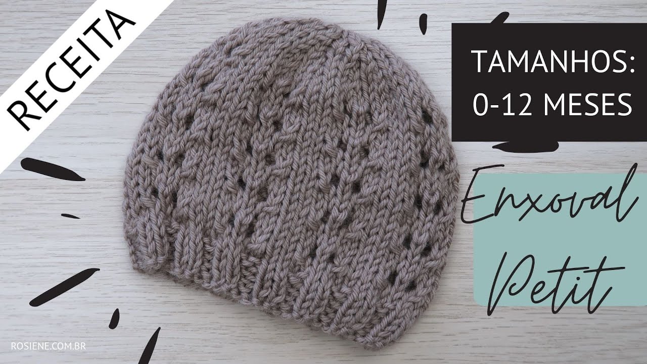 ✅ Gorro para Bebê em Tricô - Passo a Passo por Rosiene