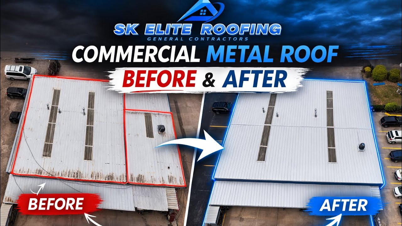 🔥 Commercial Metal Roof Done Right – Strength, Style & Durability!