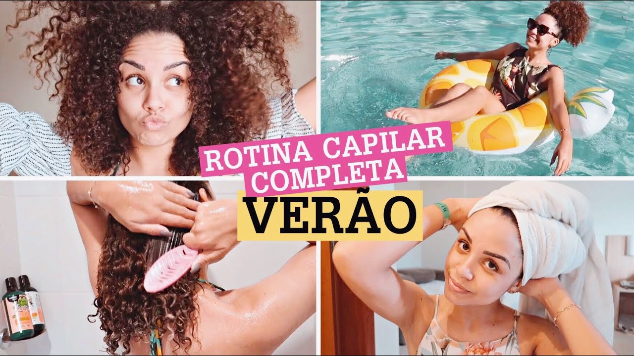 MEUS CUIDADOS COM O CABELO NA PISCINA! | por Ana Lídia Lopes
