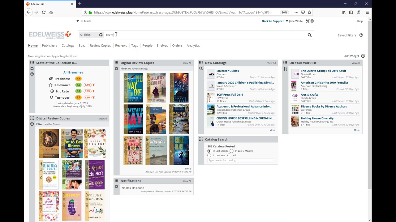 Edelweiss Review Copies 102 for Librarians