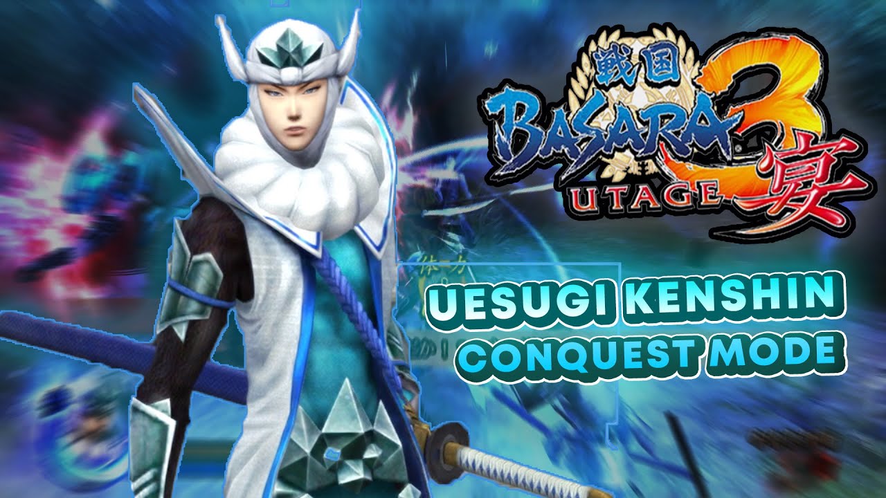 Uesugi Kenshin Full Conquest Mode - Sengoku Basara 3 Utage Wii Emulator [No Commentary]