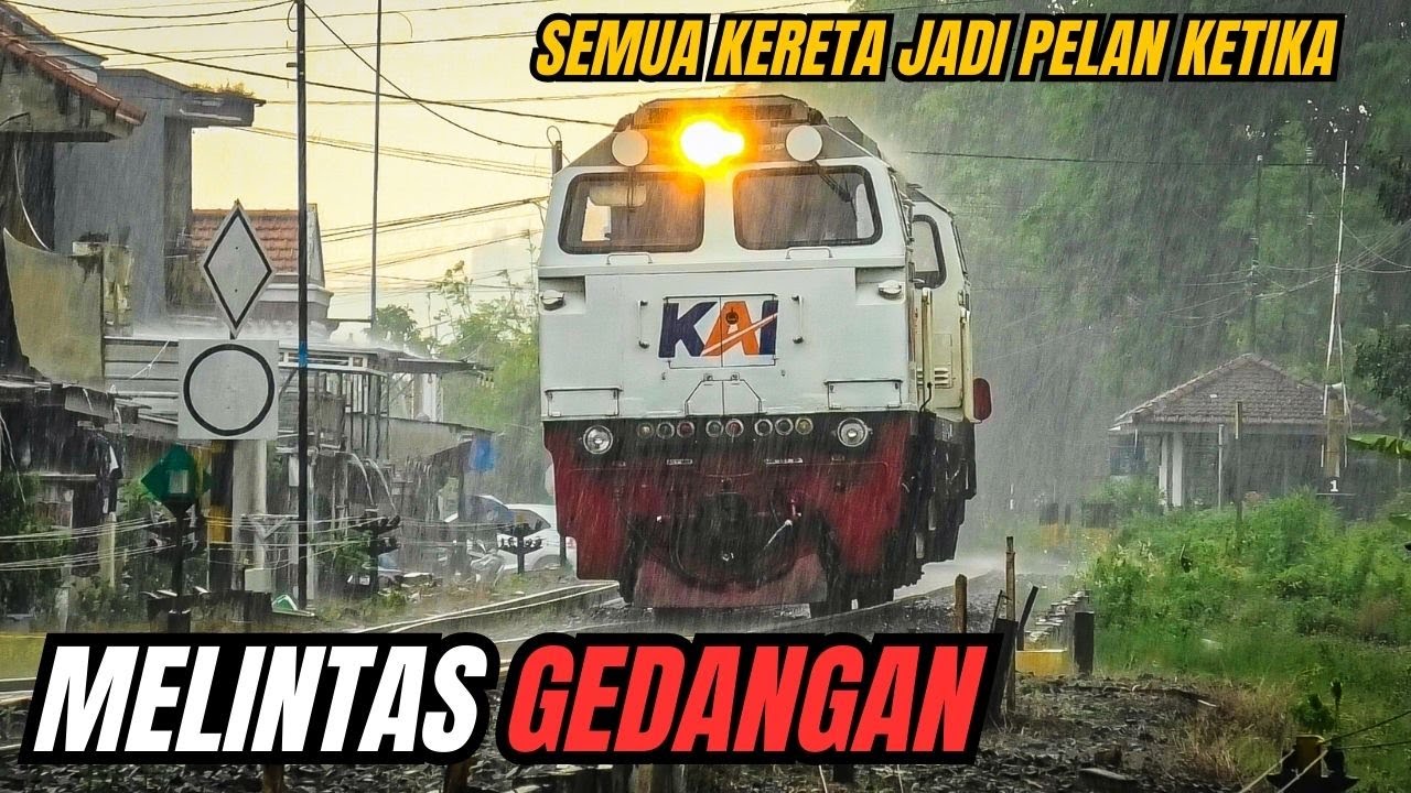 SEMUA KERETA JADI PELAN DI GEDANGAN! BONUS RAINSHOOT