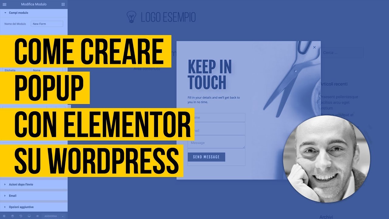 Come creare Popup con Elementor su WordPress
