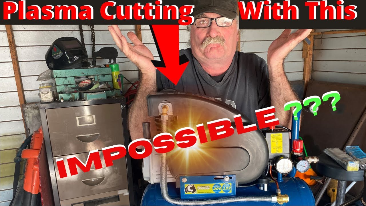 Plasma Cutting With Small Air Compressor (WILL IT CUT??)