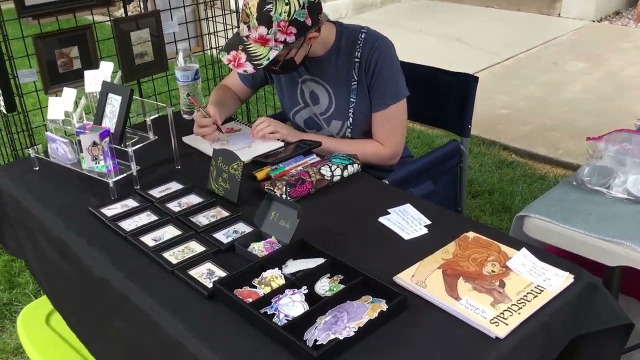 Eccles Summer Art Show Booth