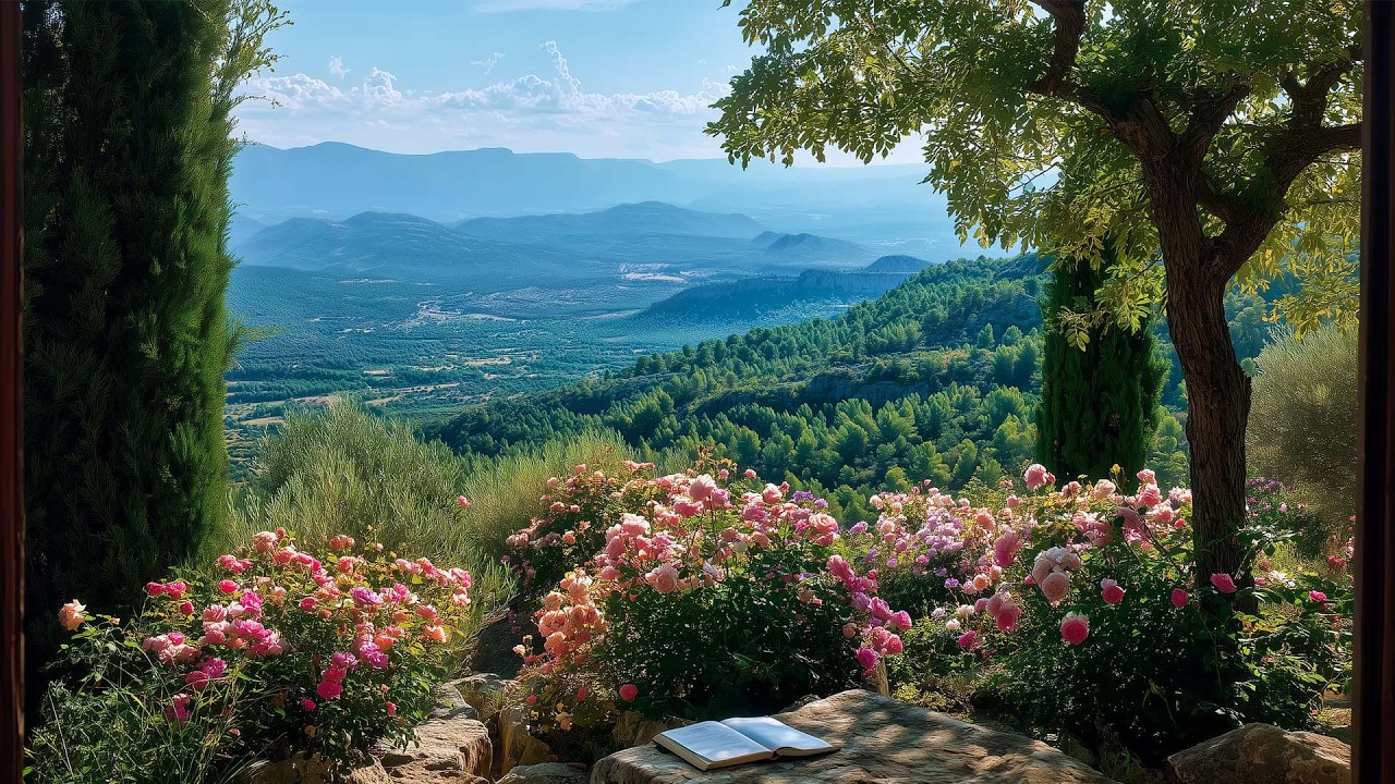 Views to the Valley ☀️🌸 Spring Nature ASMR + Soft Birds for Relax, Work & Easy Rest