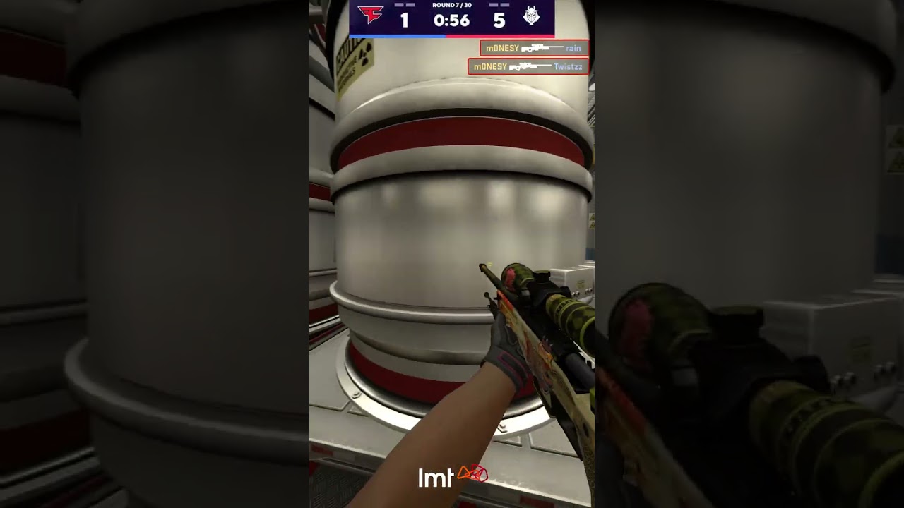 m0NESY 1v2 AWP Clutch vs FaZe on Nuke