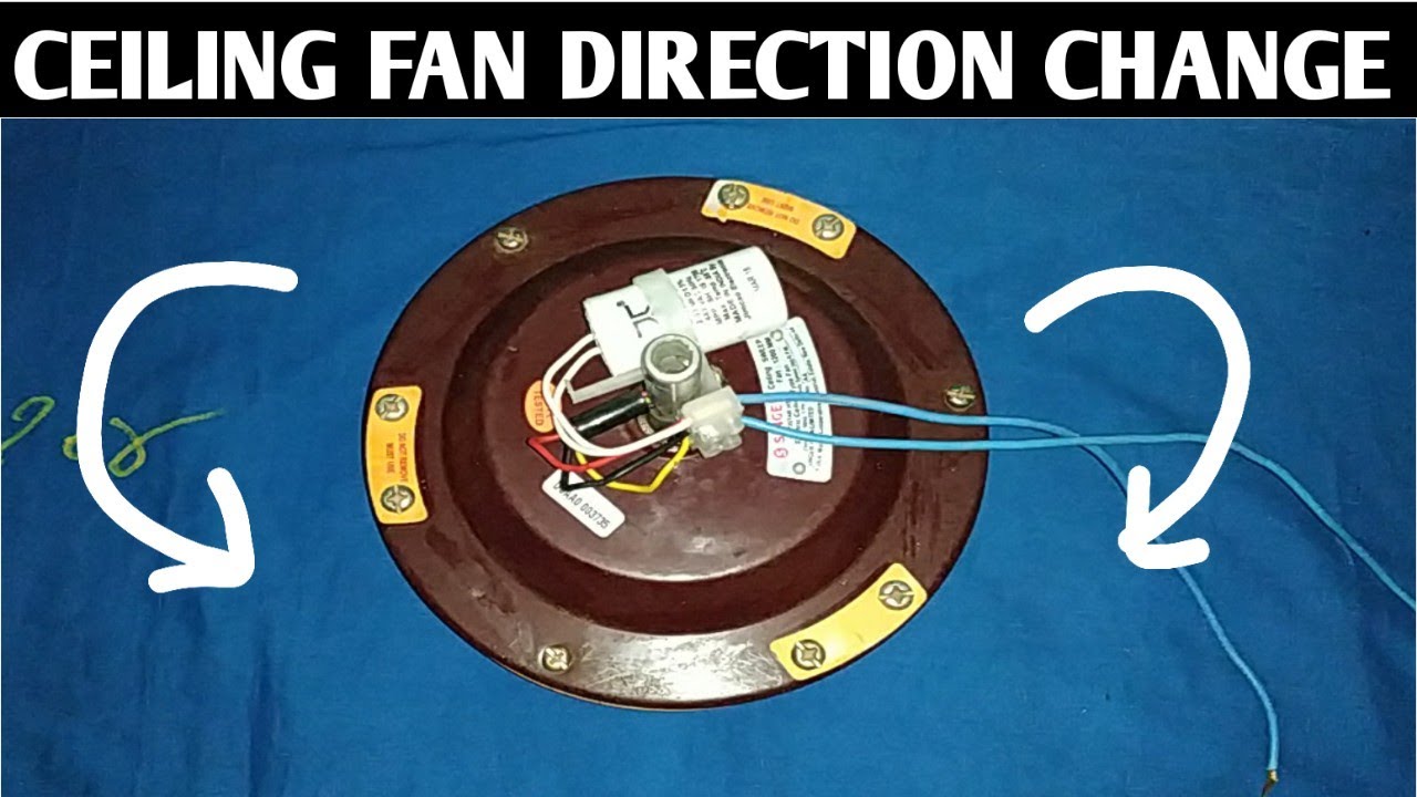 HOW TO CHANGE CEILING FAN DIRECTION! CEILING FAN DIRECTION CHANGE