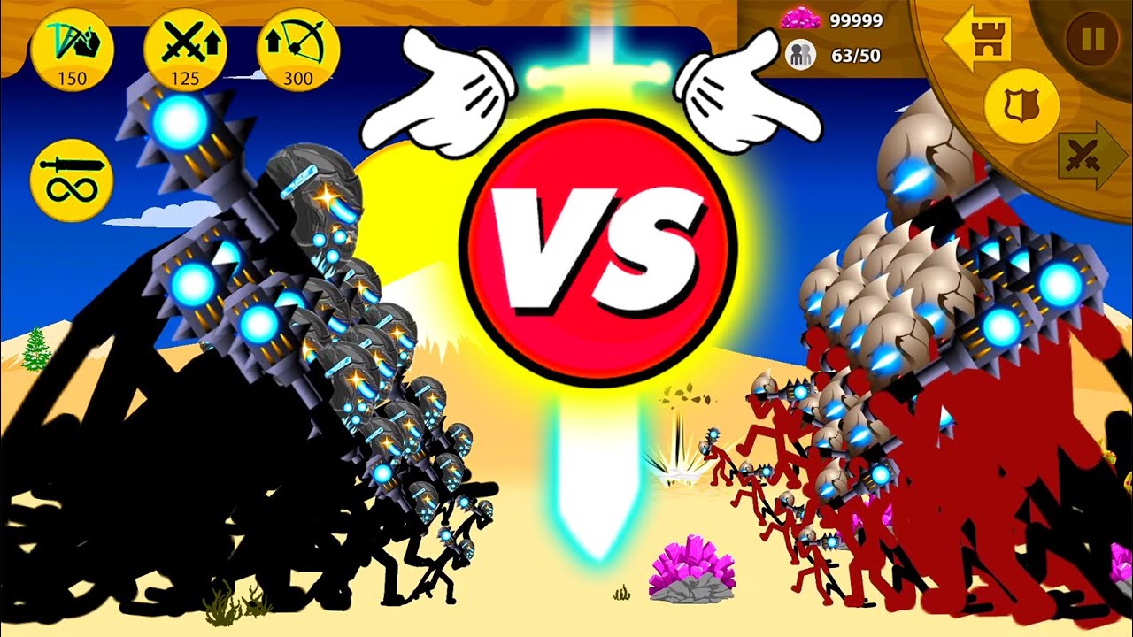 TEAM GRIFFON vs AURA BOSS TEAM SUPER GIANT - Stick War Legacy Mod - Mugen2048 #15