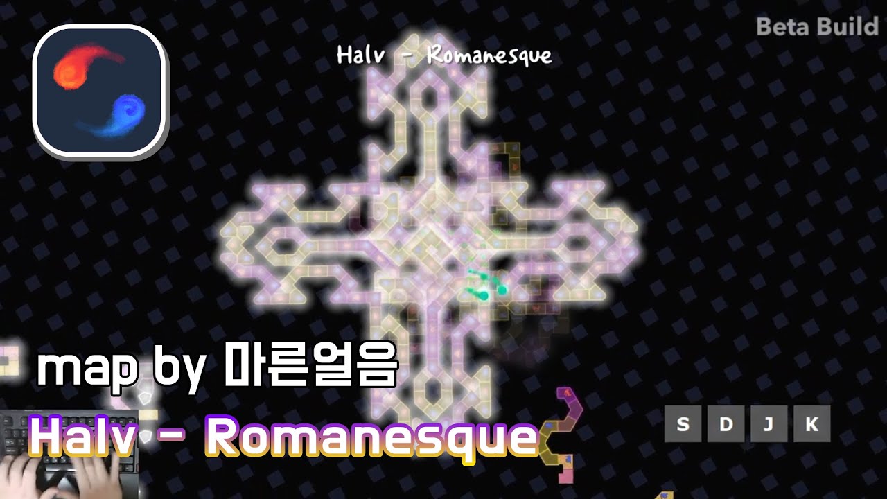 [ADOFAI custom][클리어 영상]Romanesque(music by Halv)(map by 마른얼음)