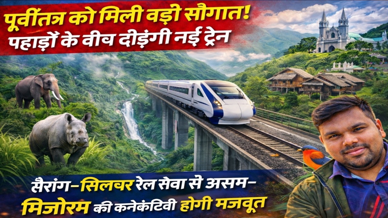 Assam–Mizoram Connectivity Boost | सैरांग–सिलचर रेल सेवा शुरू होने को तैयार | Tatkal ticket Booking