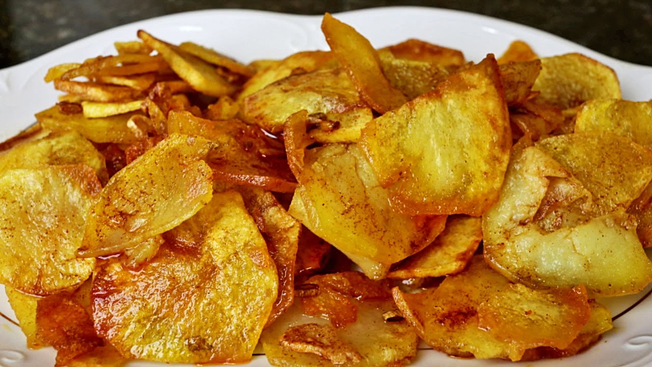 Patatas chorizadas - Patatas fritas con pimentón