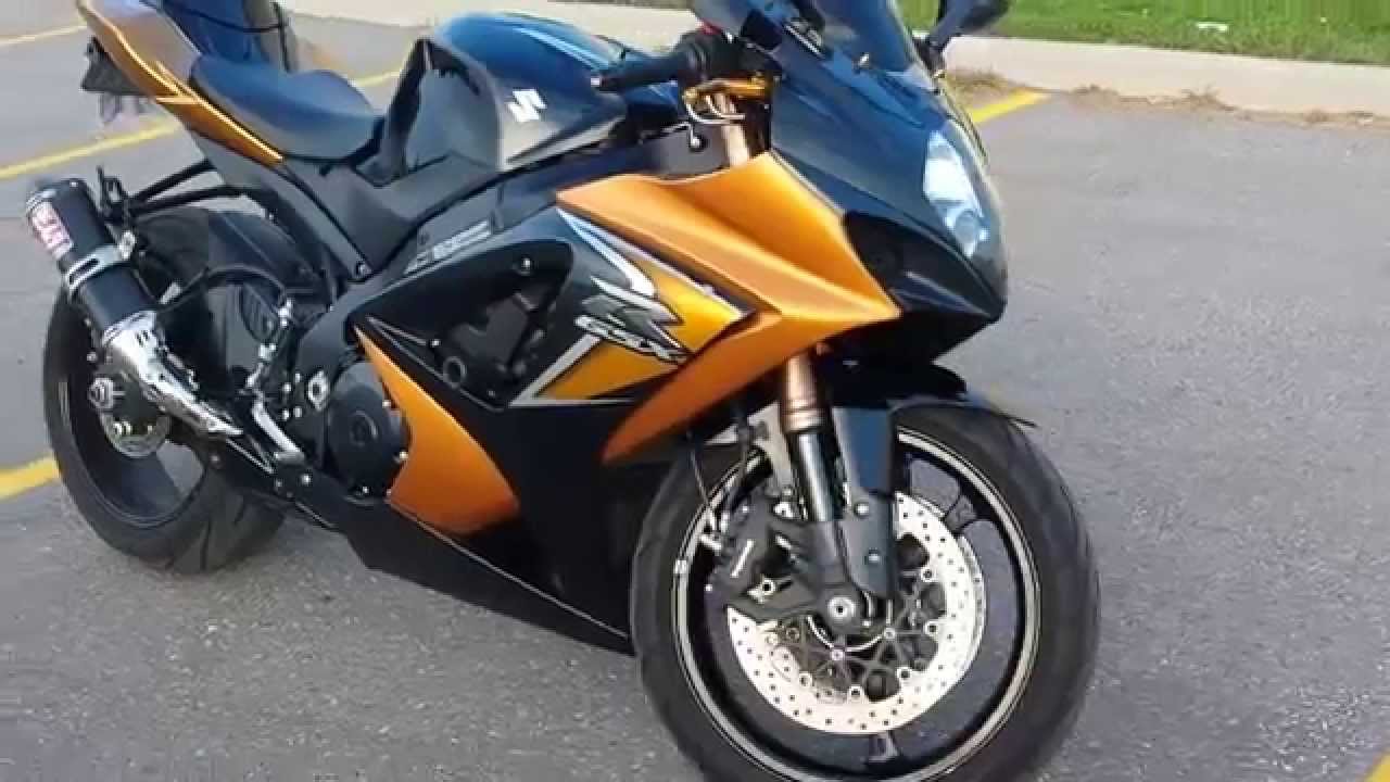 2008 SUZUKI GSXR 1000 DUAL YOSHIMURA TRC - Walkaround and start