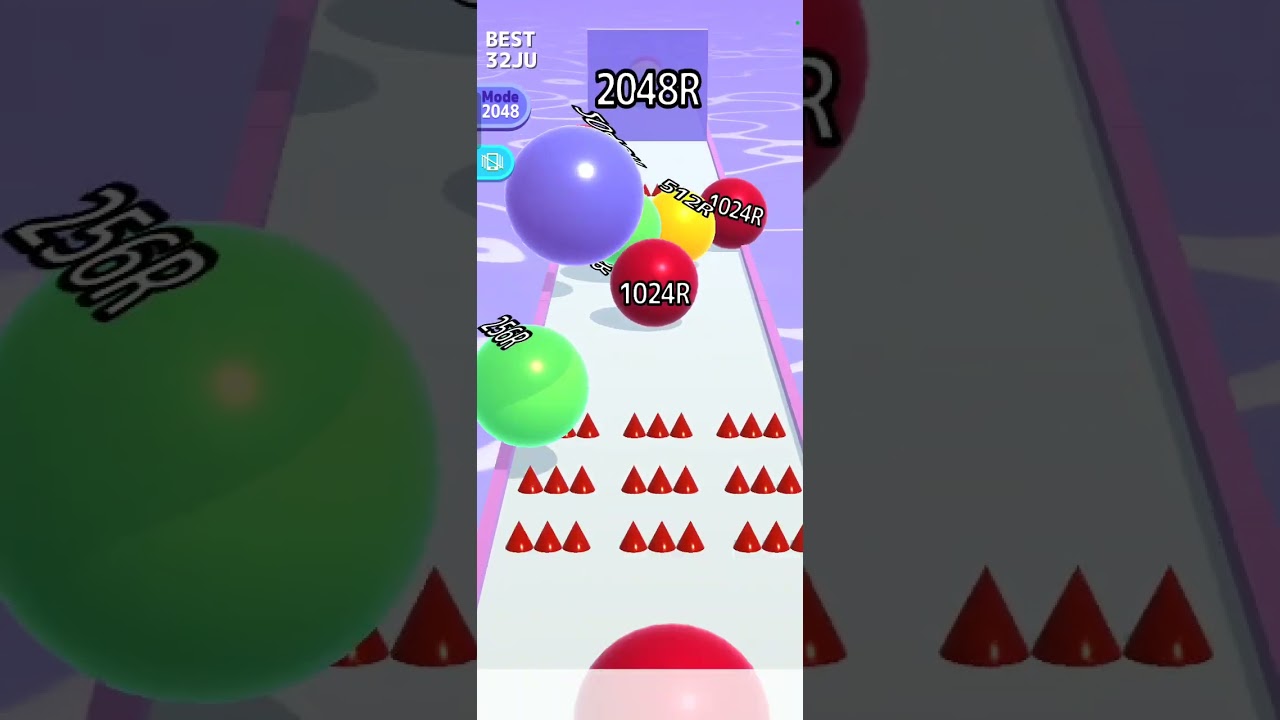 BALL RUN 2048 - INFINITY MODE NO TOUCH WALL PART 2