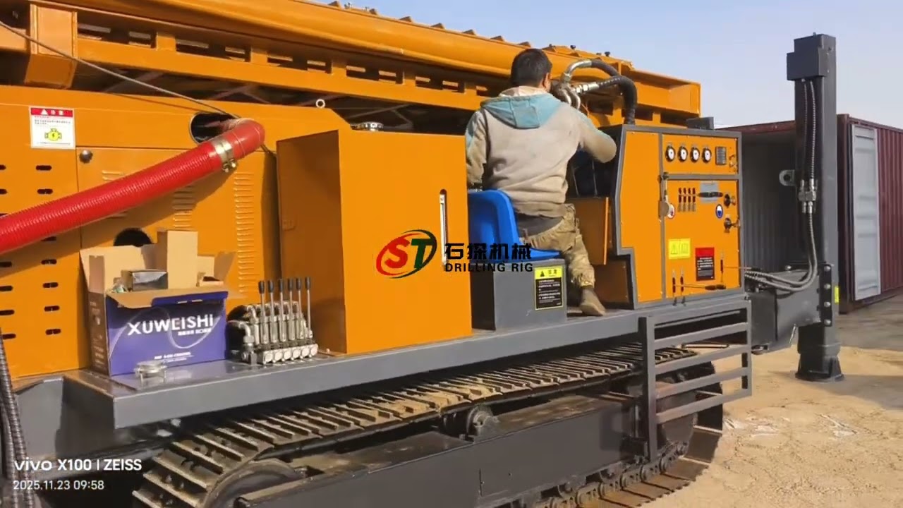 Deep Drilling Rig 1000m Hydraulic Compressor