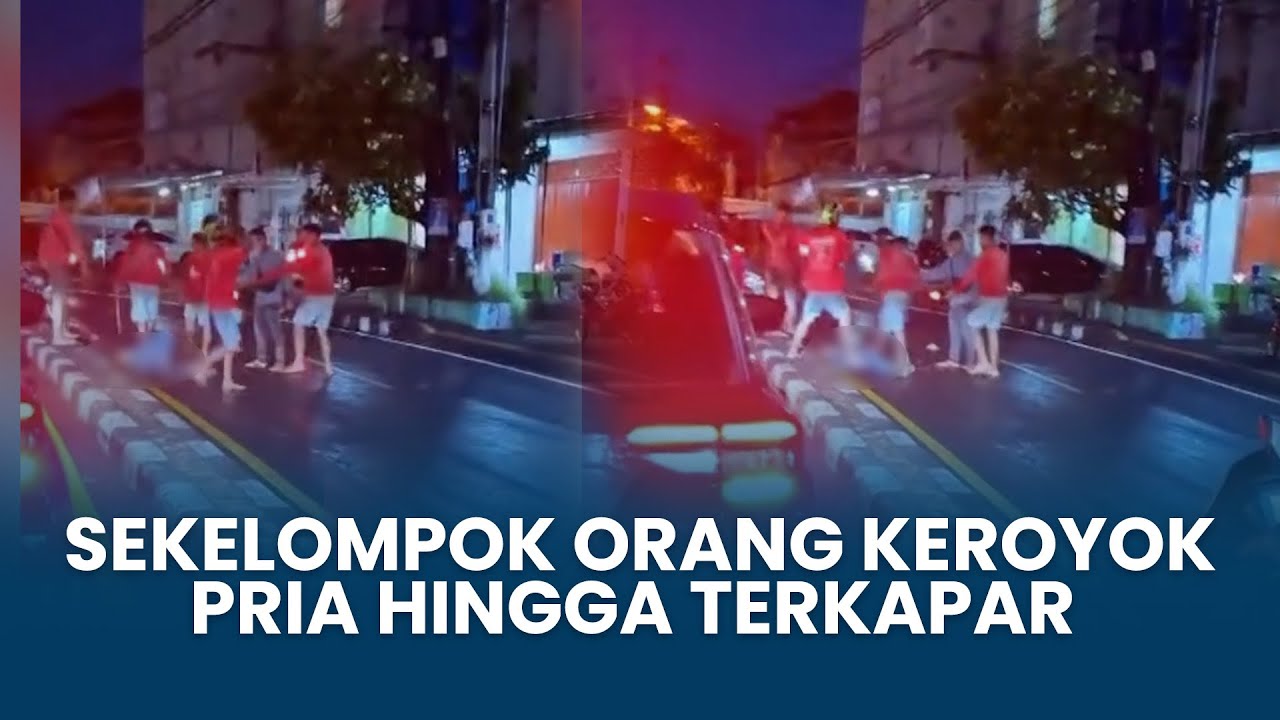 VIRAL Sekelompok Orang Keroyok Pria hingga Terkapar di Denpasar, Polisi Sudah Amankan Pelaku