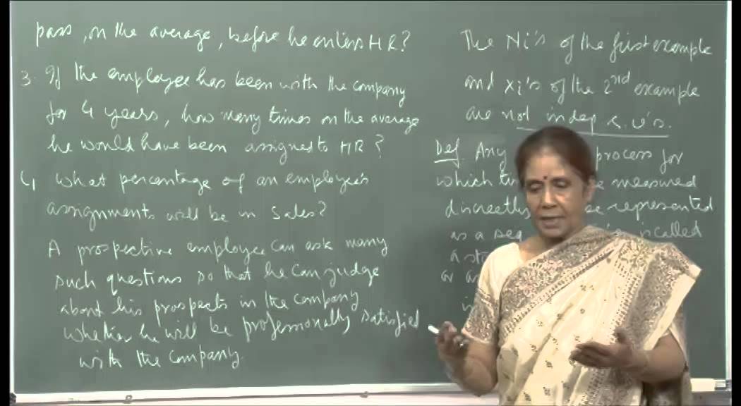 Mod-01 Lec-25 Stochastic processes: Markov process.