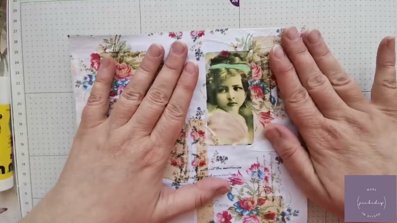 junkjournal, Heftchen mit Servietten, Anleitung Tutorial deutsch einfach