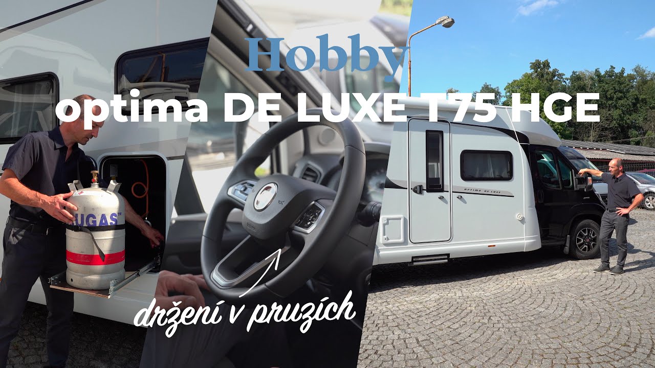HOBBY optima DE LUXE T75 HGE | inteligentní systémy a aktivní řízení v obytce!