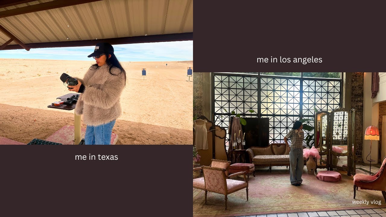 my texas self VS my los angeles self - weekly vlog