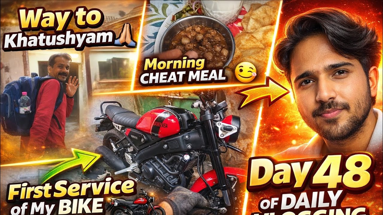 Day - 48 of Daily Vlogging & First Bike Service#viral #dailylife  #vlog #videos #vloggerlife 