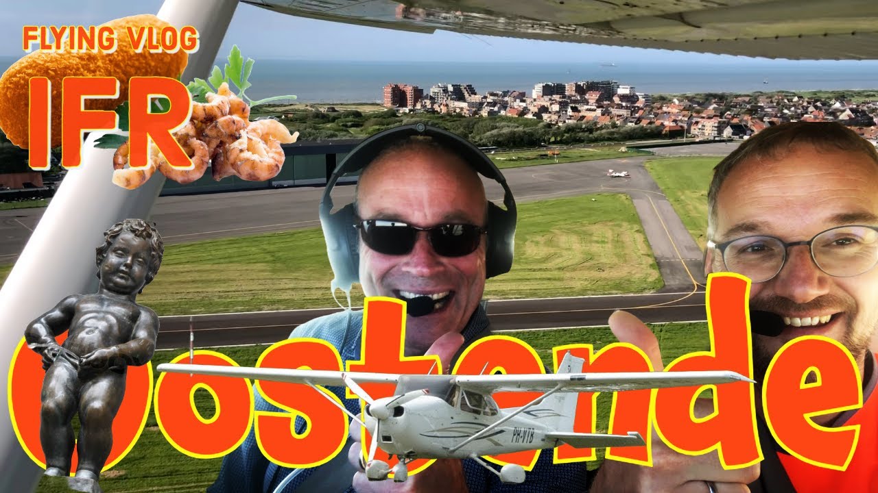#IFR Ostend to Teuge with Carsten #FL140 #C172 #G1000 #Vliegclub