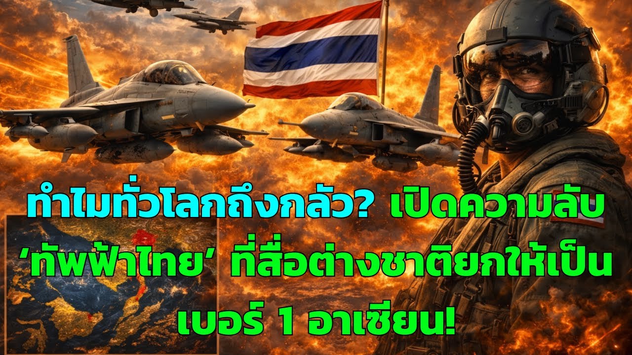 ทำไมกองทัพอากาศไทยถึงถูกยกให้เบอร์ 1 อาเซียน? ความจริงที่โลกเพิ่งมองเห็น | การสร้างใหม่ด้วย AI